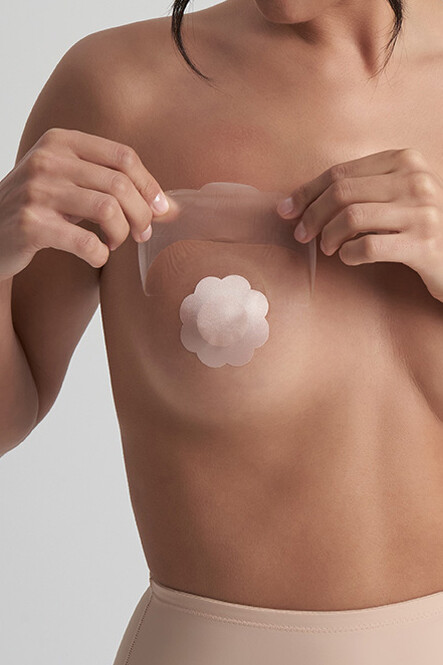 Ліфтинг-наліпки с атласними пестисами Bye Bra 9352N 3 пари