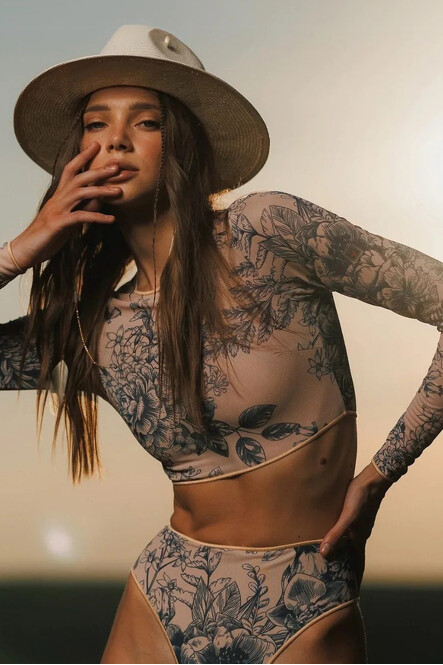 Умный купальник Pitaya Miami SPF-35 Desert rose