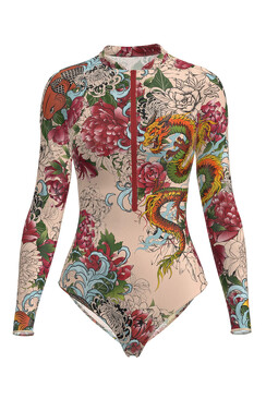 Розумний суцільний купальник Pitaya Philadelphia SPF-35 Fish Dragon