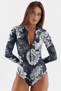 Розумний суцільний купальник Pitaya Philadephia SPF-35 Night Flower