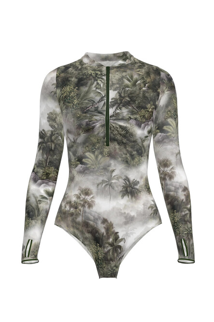 Умный цельный купальник Pitaya SPF-35 Tahiti Verdant Reverie